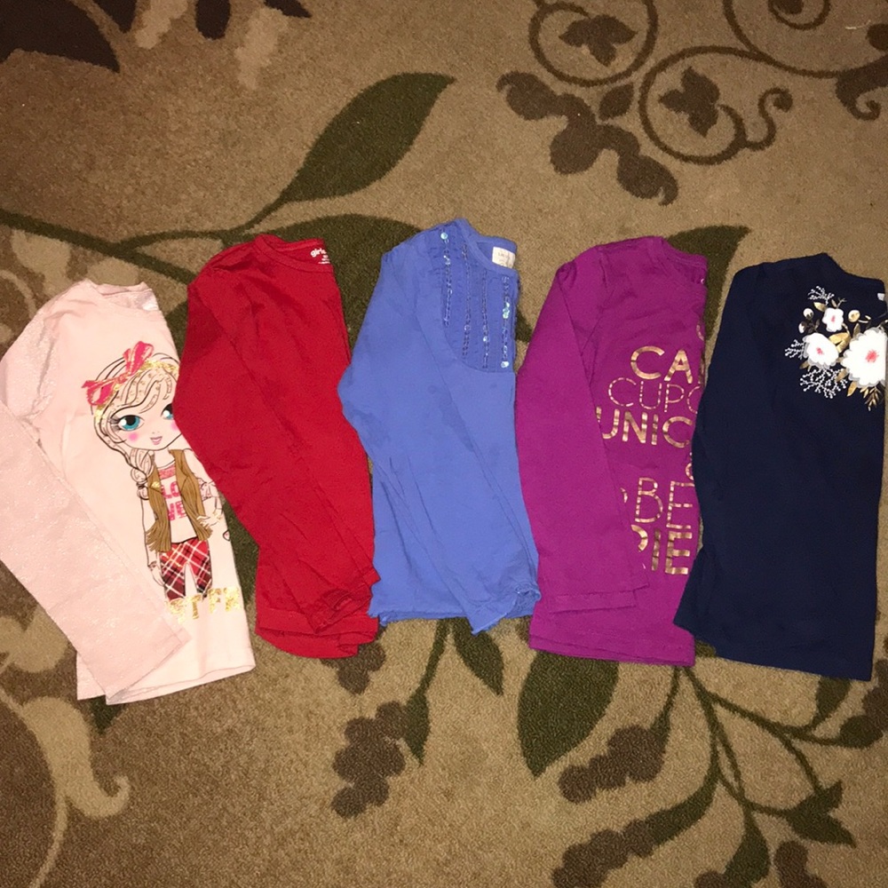 Size 7/8 Long Sleeve Shirt Bundle